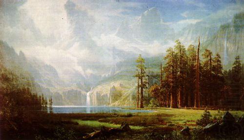 Albert Bierstadt Grandeur of the Rockies china oil painting image